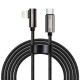 PD Кабель Baseus Legend Series Elbow Fast Charging Data Cable Type-C to iP PD 20W2m Black CATLCS-A01