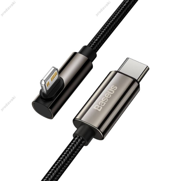 PD Кабель Baseus Legend Series Elbow Fast Charging Data Cable Type-C to iP PD 20W 1m Black CATLCS-01