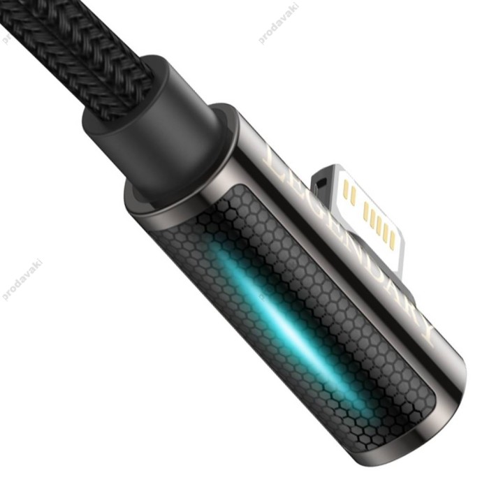 PD Кабель Baseus Legend Series Elbow Fast Charging Data Cable Type-C to iP PD 20W 1m Black CATLCS-01