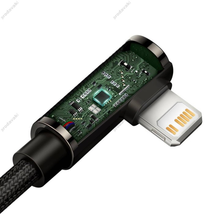 PD Кабель Baseus Legend Series Elbow Fast Charging Data Cable Type-C to iP PD 20W 1m Black CATLCS-01