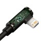 PD Кабель Baseus Legend Series Elbow Fast Charging Data Cable Type-C to iP PD 20W 1m Black CATLCS-01