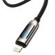 PD Кабель Baseus Display Fast Charging Data Cable Type-C to Lightning 20W 2m Black CATLSK-A01