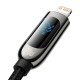 PD Кабель Baseus Display Fast Charging Data Cable Type-C to Lightning 20W 2m Black CATLSK-A01