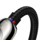PD Кабель Baseus Display Fast Charging Data Cable Type-C to Lightning 20W 2m Black CATLSK-A01
