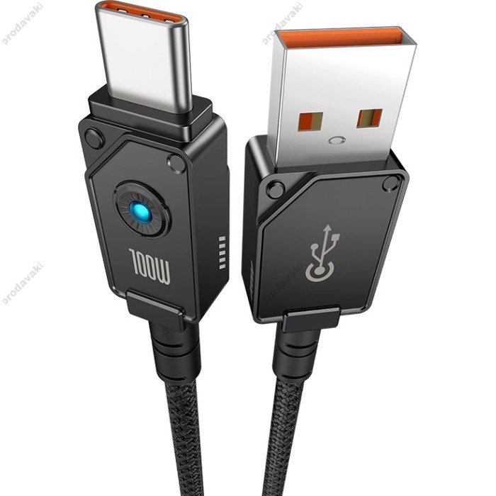 Кабель Baseus Unbreakable Series Fast Charging USB to Type-C 100W 5A 2m Black P10355801111-01