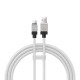 Кабель Baseus CoolPlay Series Fast Charging Cable USB to Type-C 100W 6A 1m White CAKW000602