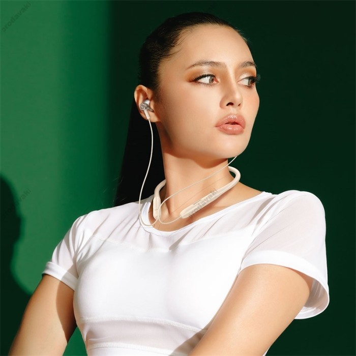 Бездротові Bluetooth навушники Baseus Bowie P1x In-ear Neckband Wireless Earphones BT 5.3 Creamy-white NGPB010002