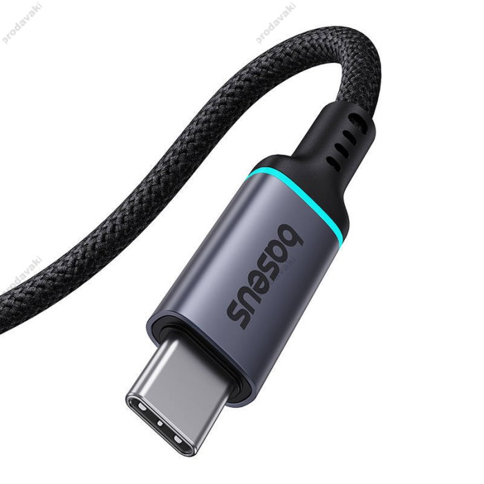 Кабель Baseus High Definition Series Extension Cable 10Gb Type-C to Type-C 100W 5A 1m Cluster Black B0063370C111-01