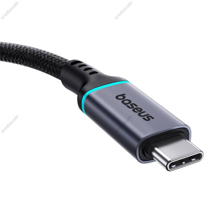 Кабель Baseus High Definition Series Extension Cable 10Gb Type-C to Type-C 100W 5A 1m Cluster Black B0063370C111-01