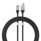 Кабель Baseus CoolPlay Series Fast Charging Cable USB to Type-C 100W 6A 1m Black CAKW000601