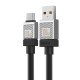 Кабель Baseus CoolPlay Series Fast Charging Cable USB to Type-C 100W 6A 1m Black CAKW000601