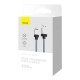 Кабель Baseus CoolPlay Series Fast Charging Cable USB to Type-C 100W 6A 1m Black CAKW000601
