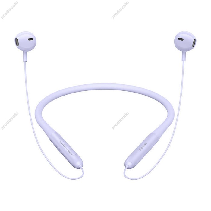 Бездротові навушники Bluetooth Baseus Bowie P1 Neckband Wireless Earphones BT 5.2 Purple NGPB000105