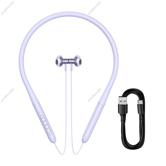 Бездротові навушники Bluetooth Baseus Bowie P1 Neckband Wireless Earphones BT 5.2 Purple NGPB000105