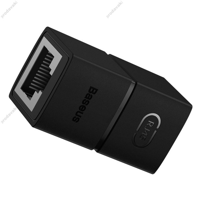 Конектор RJ45 Baseus AirJoy Series Network Cable Connector 2шт Black (B00131100111-00)