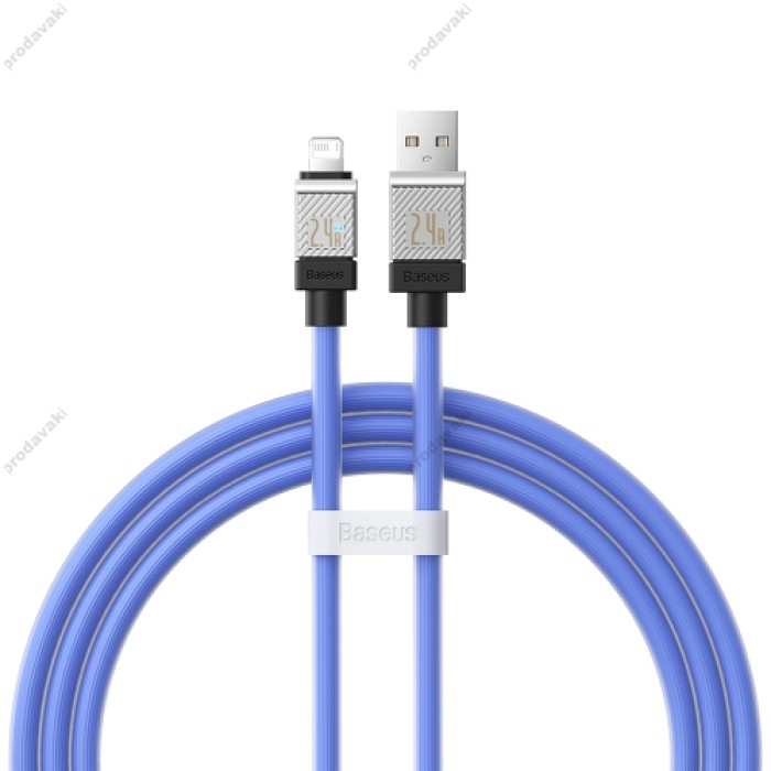 Usb кабель Baseus CoolPlay Series Fast Charging Cable USB to Lightning 2.4A 1m Blue CAKW000403