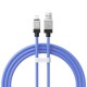 Usb кабель Baseus CoolPlay Series Fast Charging Cable USB to Lightning 2.4A 1m Blue CAKW000403