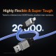 Usb кабель Baseus CoolPlay Series Fast Charging Cable USB to Lightning 2.4A 1m Blue CAKW000403