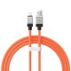Usb кабель Baseus CoolPlay Series Fast Charging Cable USB to Lightning 2.4A 1m Orange CAKW000407