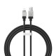 Usb кабель Baseus CoolPlay Series Fast Charging Cable USB to Lightning 2.4A 1m Black CAKW000401