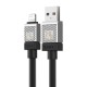 Usb кабель Baseus CoolPlay Series Fast Charging Cable USB to Lightning 2.4A 1m Black CAKW000401