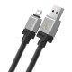 Usb кабель Baseus CoolPlay Series Fast Charging Cable USB to Lightning 2.4A 1m Black CAKW000401