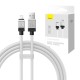 Usb кабель Baseus CoolPlay Series Fast Charging Cable USB to Lightning 2.4A 1m White CAKW000402
