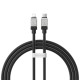 PD Кабель Baseus CoolPlay Series Fast Charging Cable Type-C to Lightning 20W 1m Black CAKW000001
