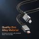 PD Кабель Baseus CoolPlay Series Fast Charging Cable Type-C to Lightning 20W 1m Black CAKW000001