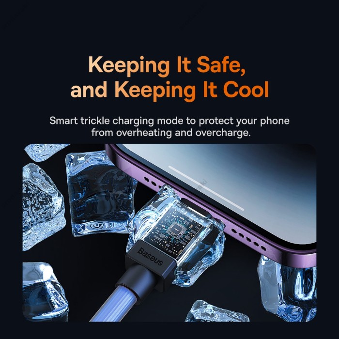 PD Кабель Baseus CoolPlay Series Fast Charging Cable Type-C to Lightning 20W 1m Blue CAKW000003