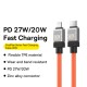 PD Кабель Baseus CoolPlay Series Fast Charging Cable Type-C to Lightning 20W 2m Orange CAKW000107