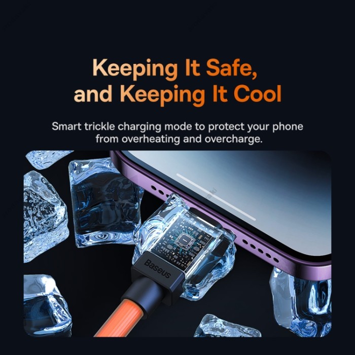 PD Кабель Baseus CoolPlay Series Fast Charging Cable Type-C to Lightning 20W 2m Orange CAKW000107