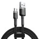 USB кабель Baseus Cafule for Micro 2.4A / 1m Gray-Black CAMKLF-BG1