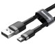 USB кабель Baseus Cafule for Micro 2.4A / 1m Gray-Black CAMKLF-BG1