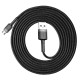 USB кабель Baseus Cafule for Micro 1,5A / 2m Black-grey CAMKLF-CG1