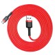 USB кабель Baseus Cafule for Micro 1,5A / 2m Red CAMKLF-C09