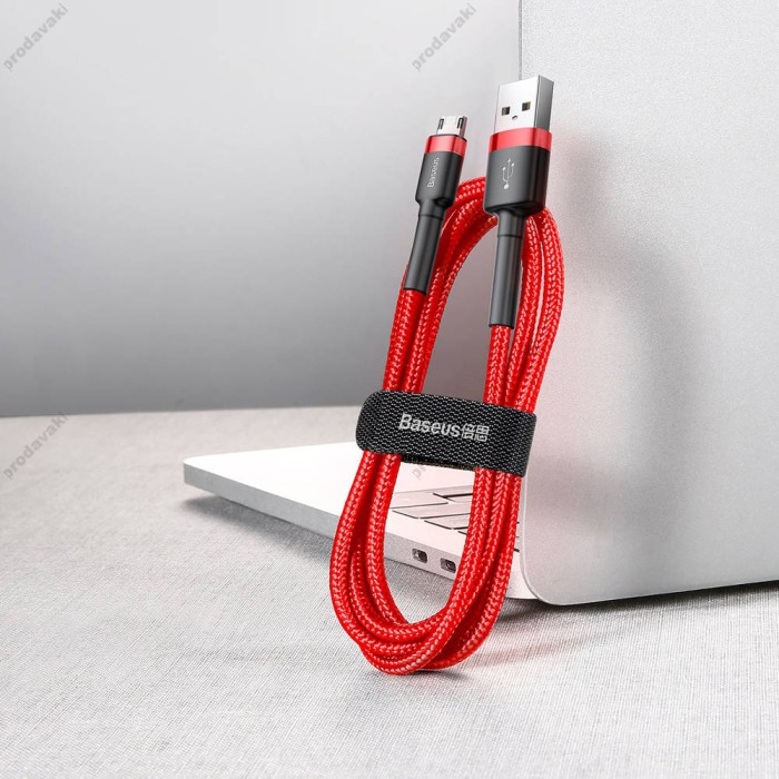 USB кабель Baseus Cafule for Micro 1,5A / 2m Red CAMKLF-C09