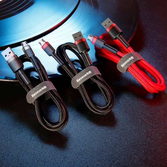 USB кабель Baseus Cafule for Micro 1,5A / 2m Red CAMKLF-C09