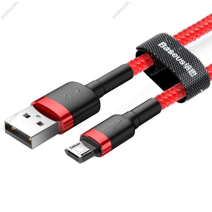 USB кабель Baseus Cafule for Micro 1,5A / 2m Red CAMKLF-C09
