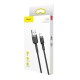 USB кабель Baseus Cafule for Ligtning 2,4A / 1m. Black-grey CALKLF-BG1