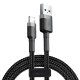 USB кабель Baseus Cafule для Ligtning 2,4A / 0,5m. Black-grey CALKLF-AG1