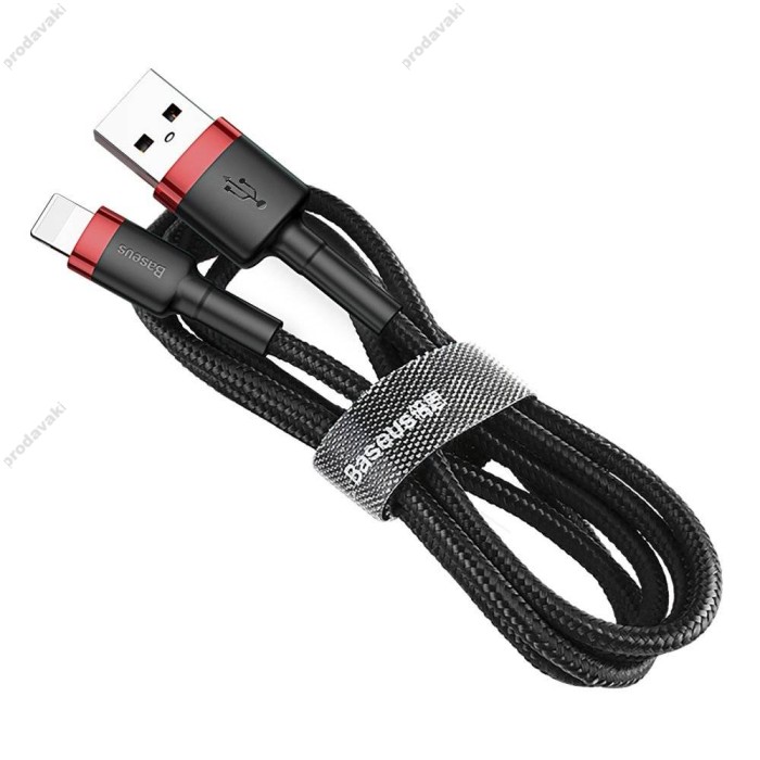 USB-кабель Baseus Cafule для Ligtning 1.5A / 2m. Black-red CALKLF-C19