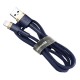 USB кабель Baseus Cafule для Ligtning 1.5A / 2m. Blue-gold CALKLF-CV3