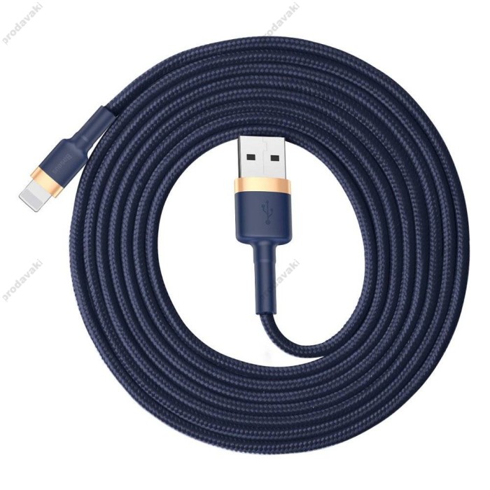USB кабель Baseus Cafule для Ligtning 1.5A / 2m. Blue-gold CALKLF-CV3
