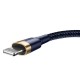 USB кабель Baseus Cafule для Ligtning 1.5A / 2m. Blue-gold CALKLF-CV3