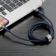 USB кабель Baseus Cafule для Ligtning 1.5A / 2m. Blue-gold CALKLF-CV3