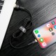 USB кабель Baseus Cafule для Ligthning 2A / 3m Black-gold CALKLF-RV1