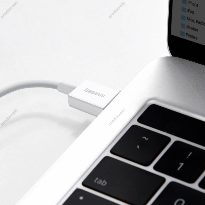 USB кабель Baseus Superior Series Fast Charging Data Cable USB to Lightning 2.4A 1m White CALYS-A02