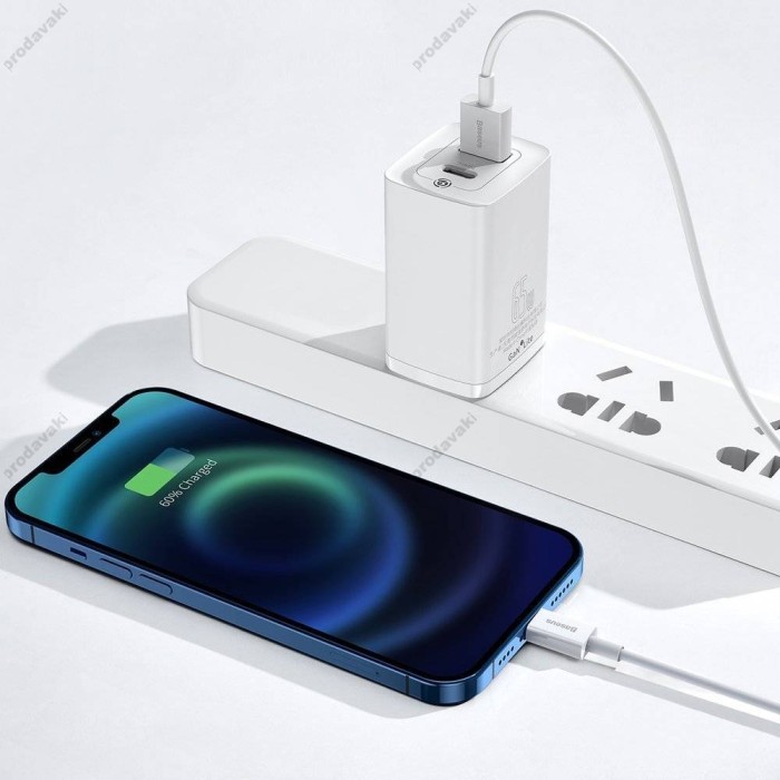 USB кабель Baseus Superior Series Fast Charging Data Cable USB to Lightning 2.4A 1m White CALYS-A02