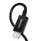 USB кабель Baseus Superior Series Fast Charging Data Cable USB to Lightning 2.4A 2m Black CALYS-C01